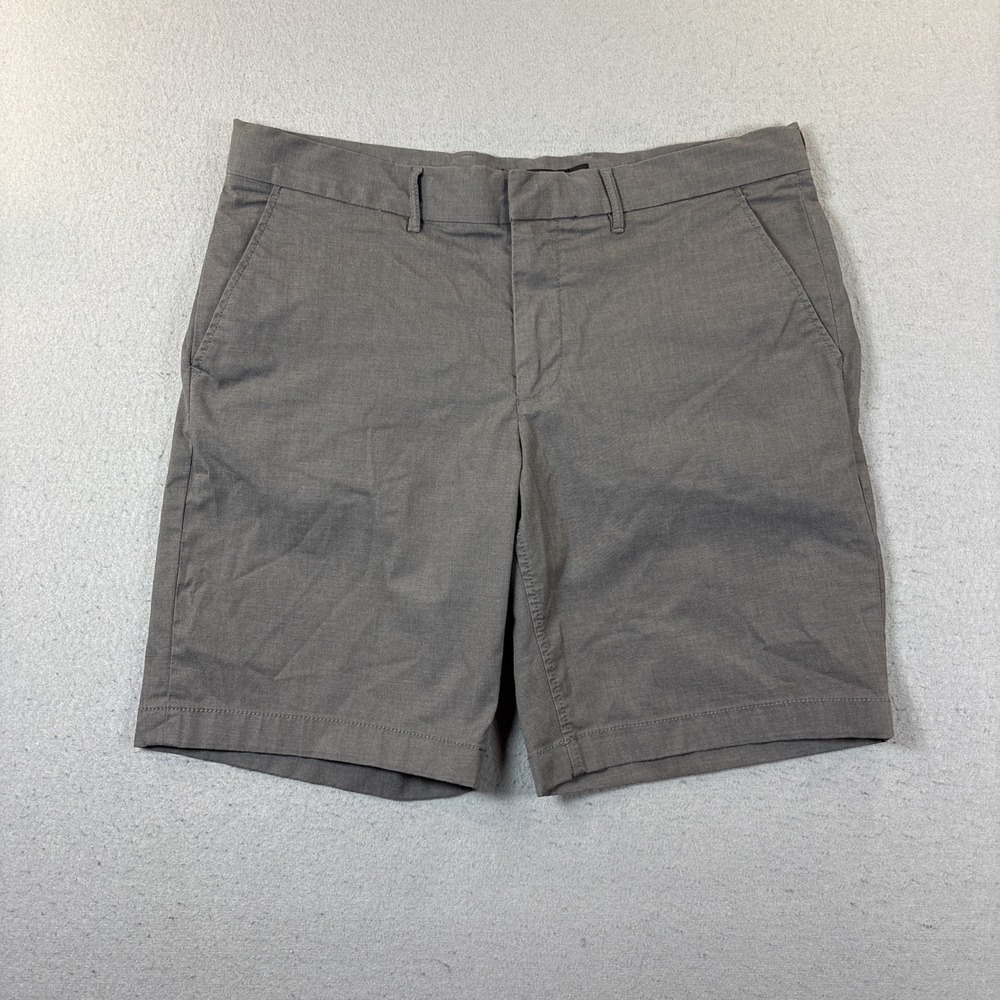 Nordstrom Shorts Mens 36 Slim Fit Gray Casual Stretch Chino Summer Modern